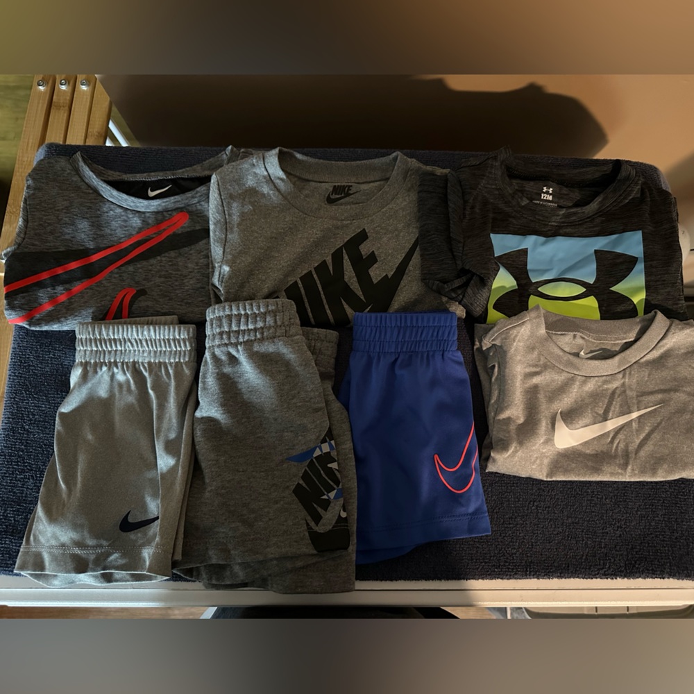 12 Month Boys Nike/Under Armour Lot-Read Description!!